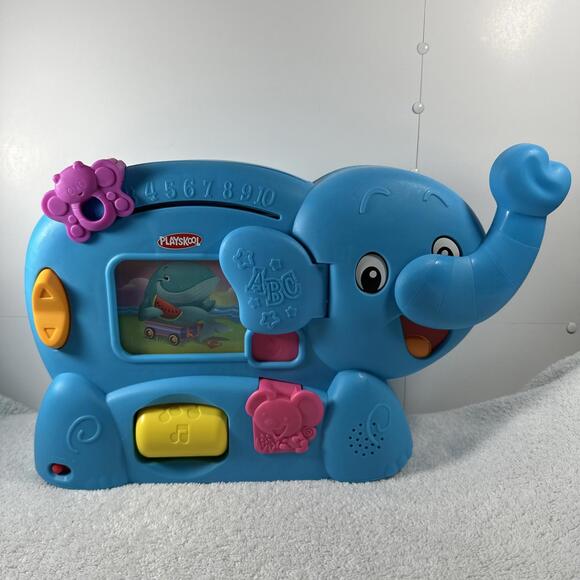 Playskool Learnimals ABC Adventure Elephant Blue Learning Toy Tested Learning - Picture 1 of 5